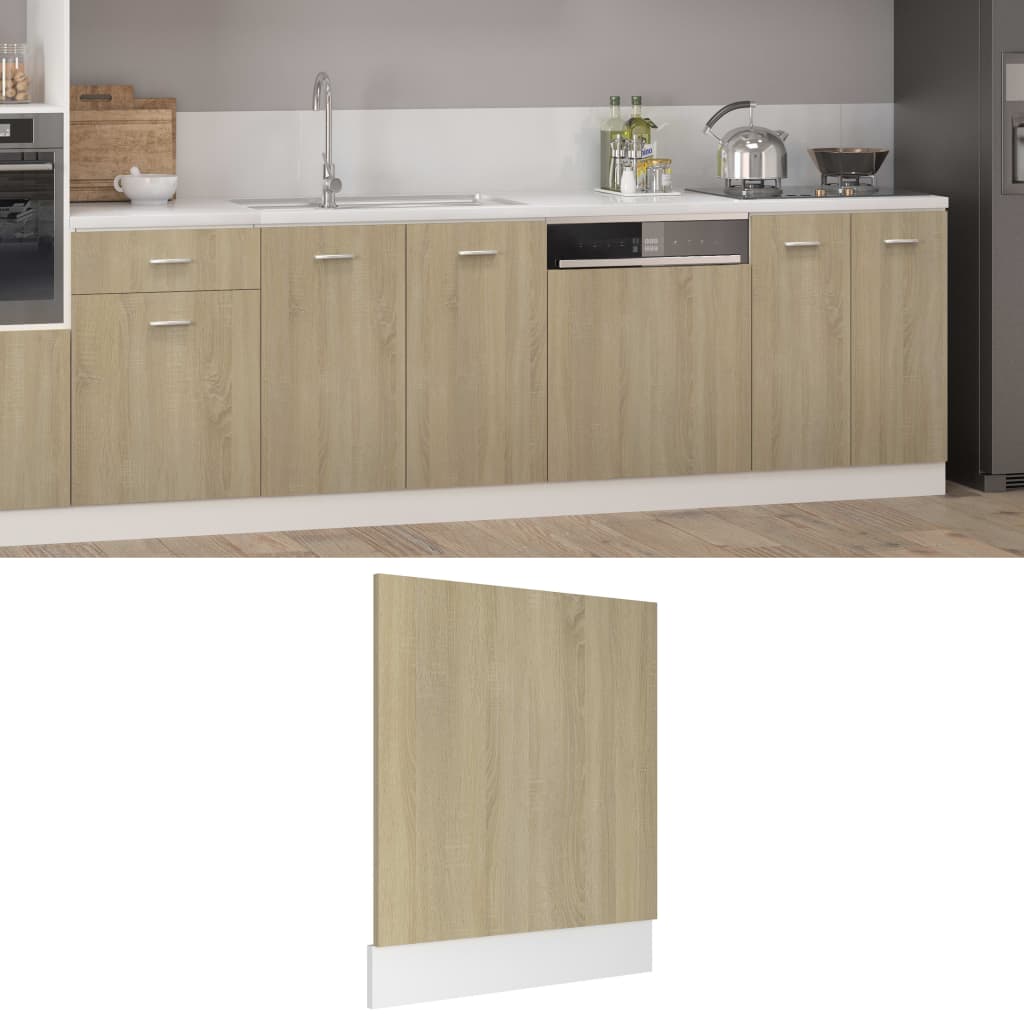 Panneau de lave-vaisselle "Lyon" Chêne sonoma 59,5x3x67 cm Meubles de cuisine vidaXL