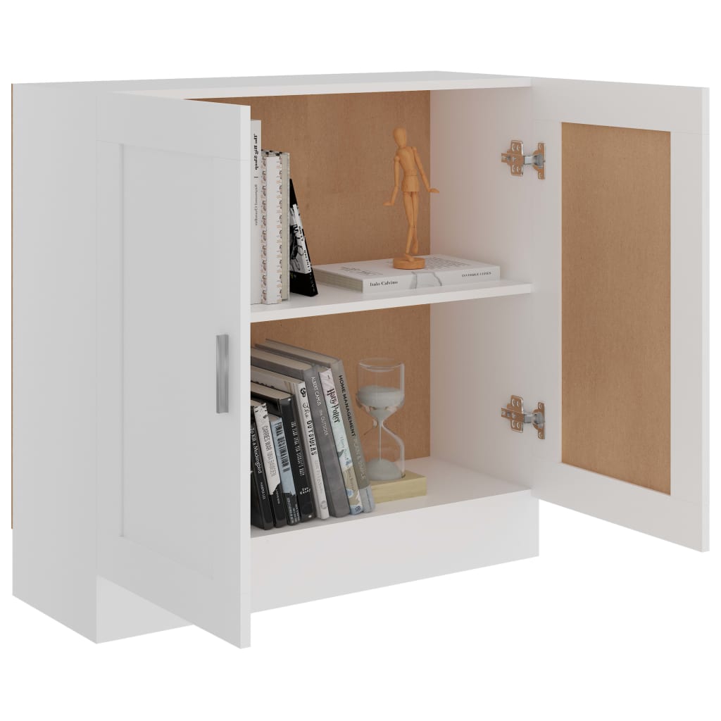 Bibliothèque Blanc 82,5x30,5x80 cm Bois d'ingénierie - XIOS