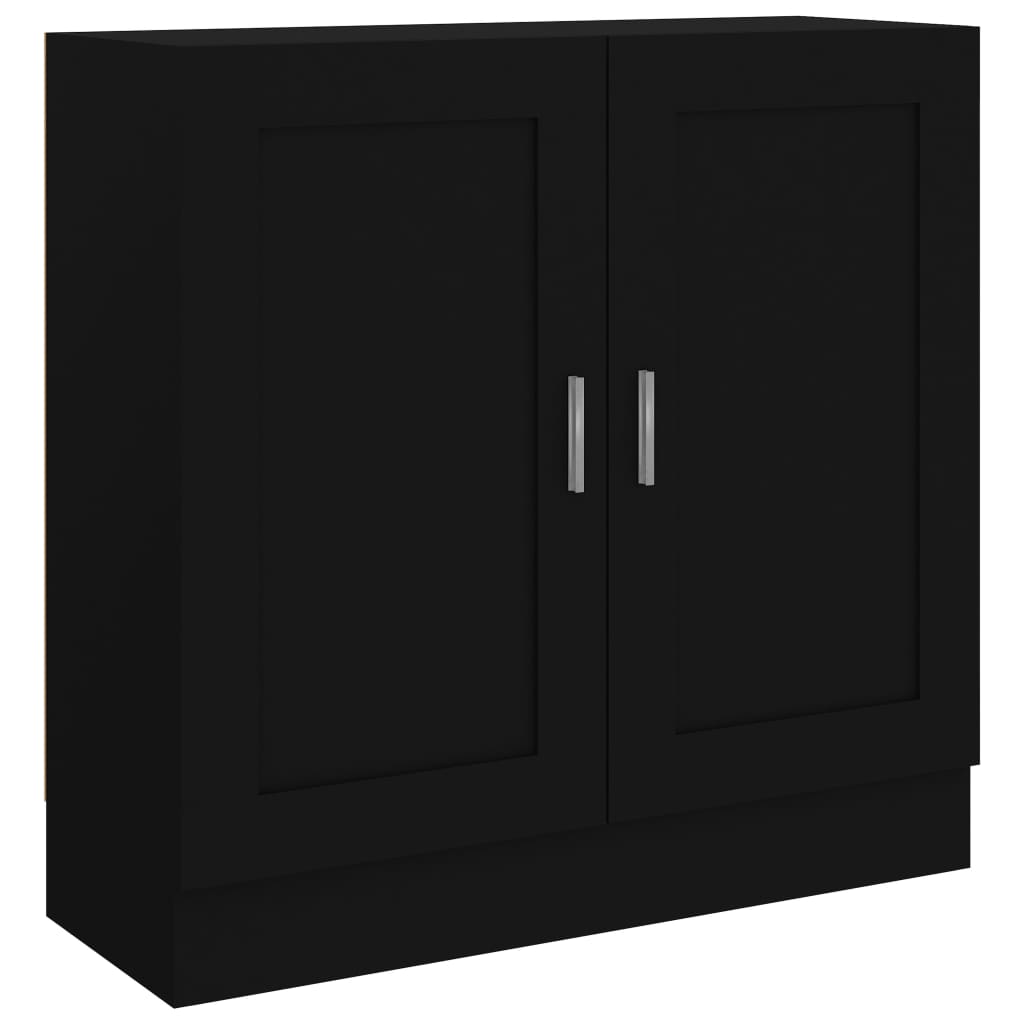 Bibliothèque Noir 82,5x30,5x80 cm Bois d'ingénierie - XIOS