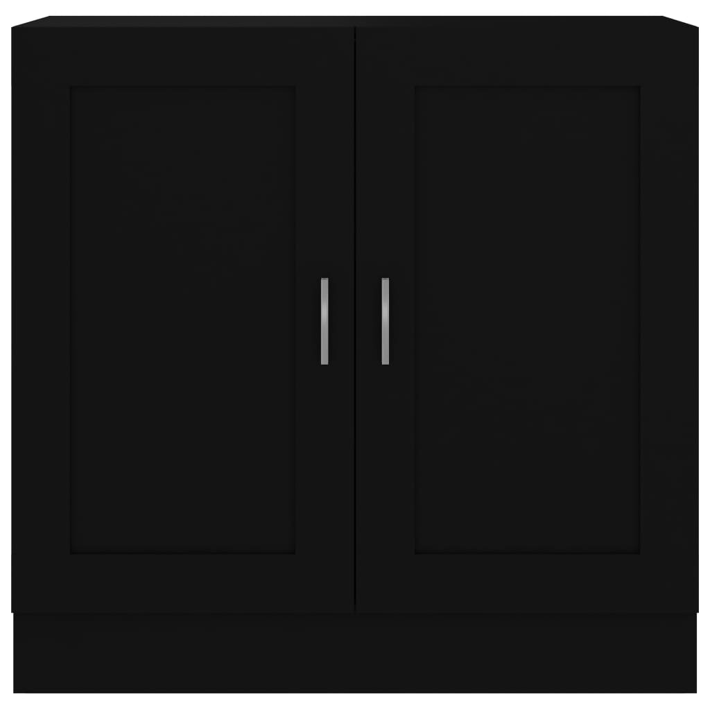 Bibliothèque Noir 82,5x30,5x80 cm Bois d'ingénierie - XIOS