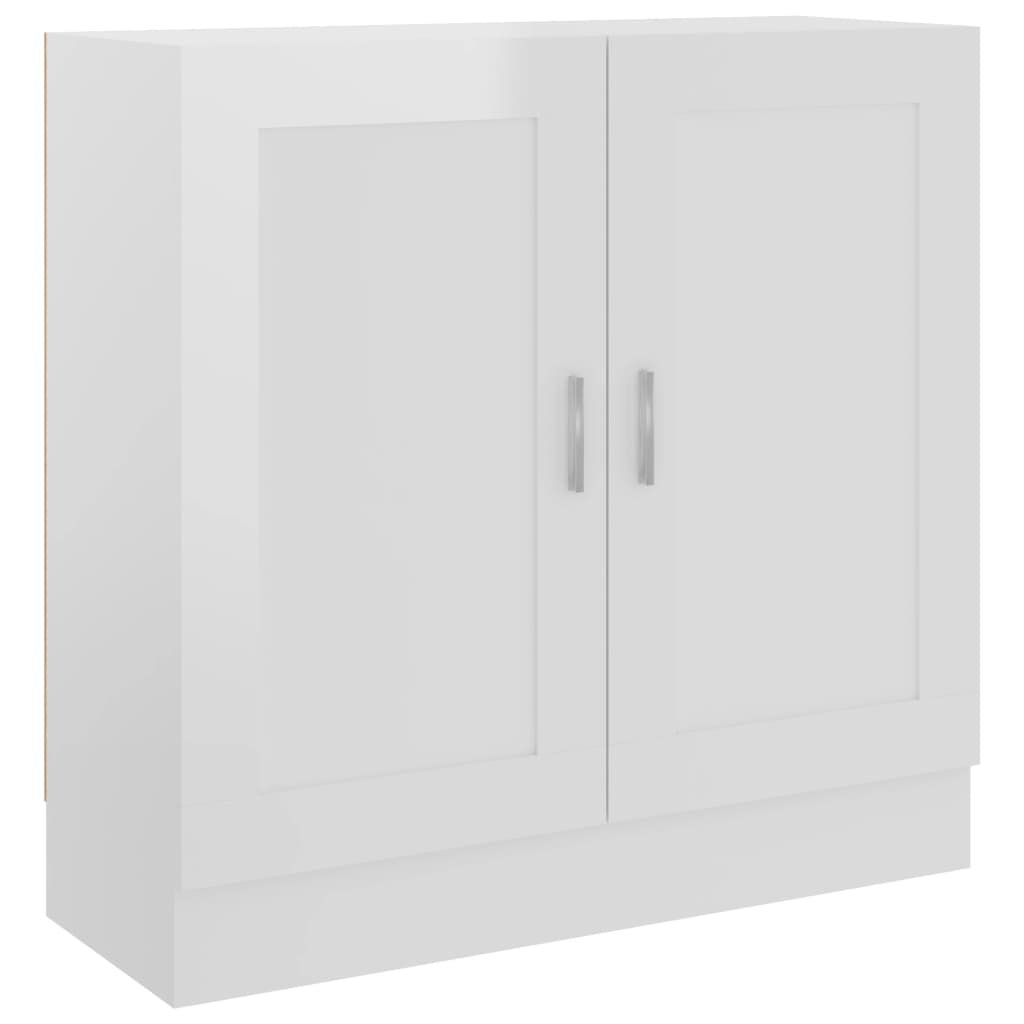 Bibliothèque Blanc brillant 82,5x30,5x80 cm Bois d’ingénierie - XIOS