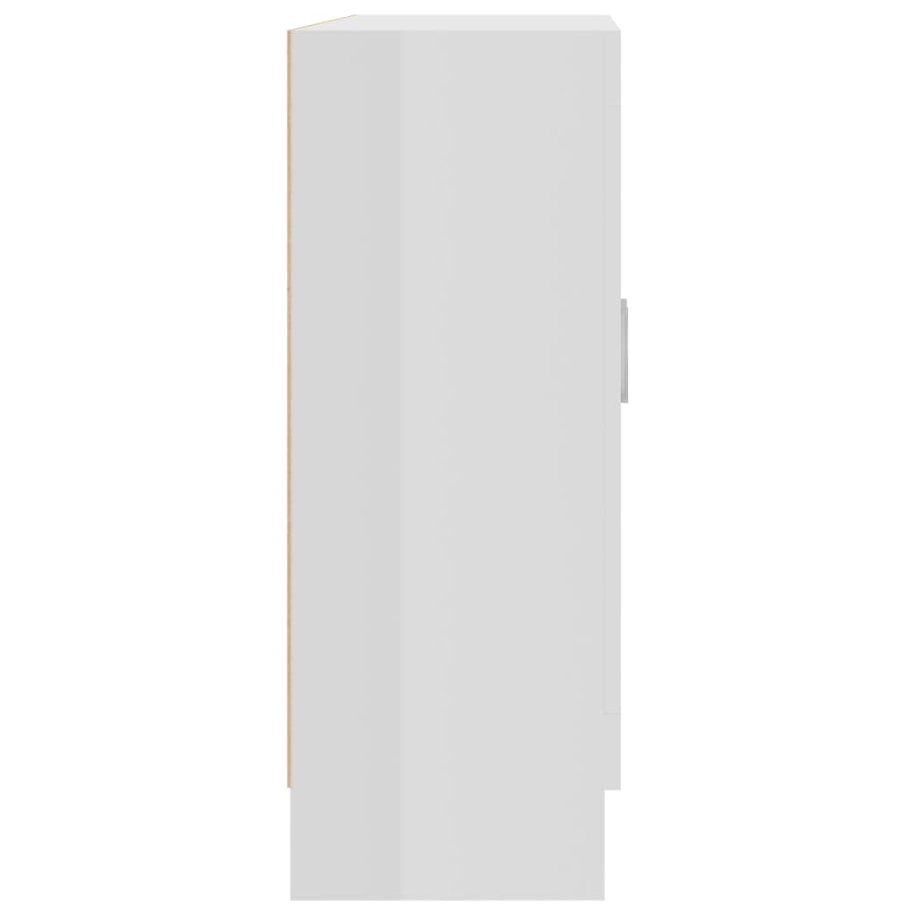 Bibliothèque Blanc brillant 82,5x30,5x80 cm Bois d’ingénierie - XIOS