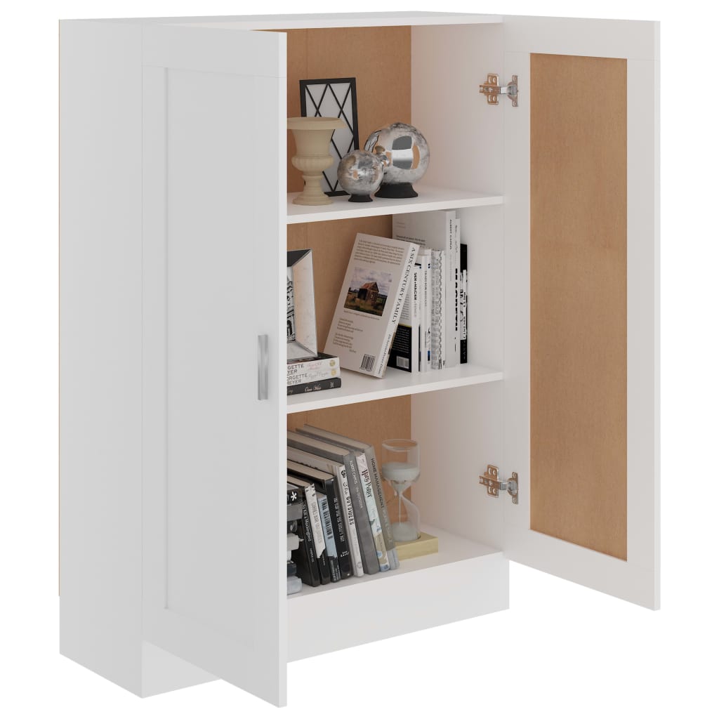 Bibliothèque Blanc 82,5x30,5x115 cm Bois d'ingénierie - XIOS