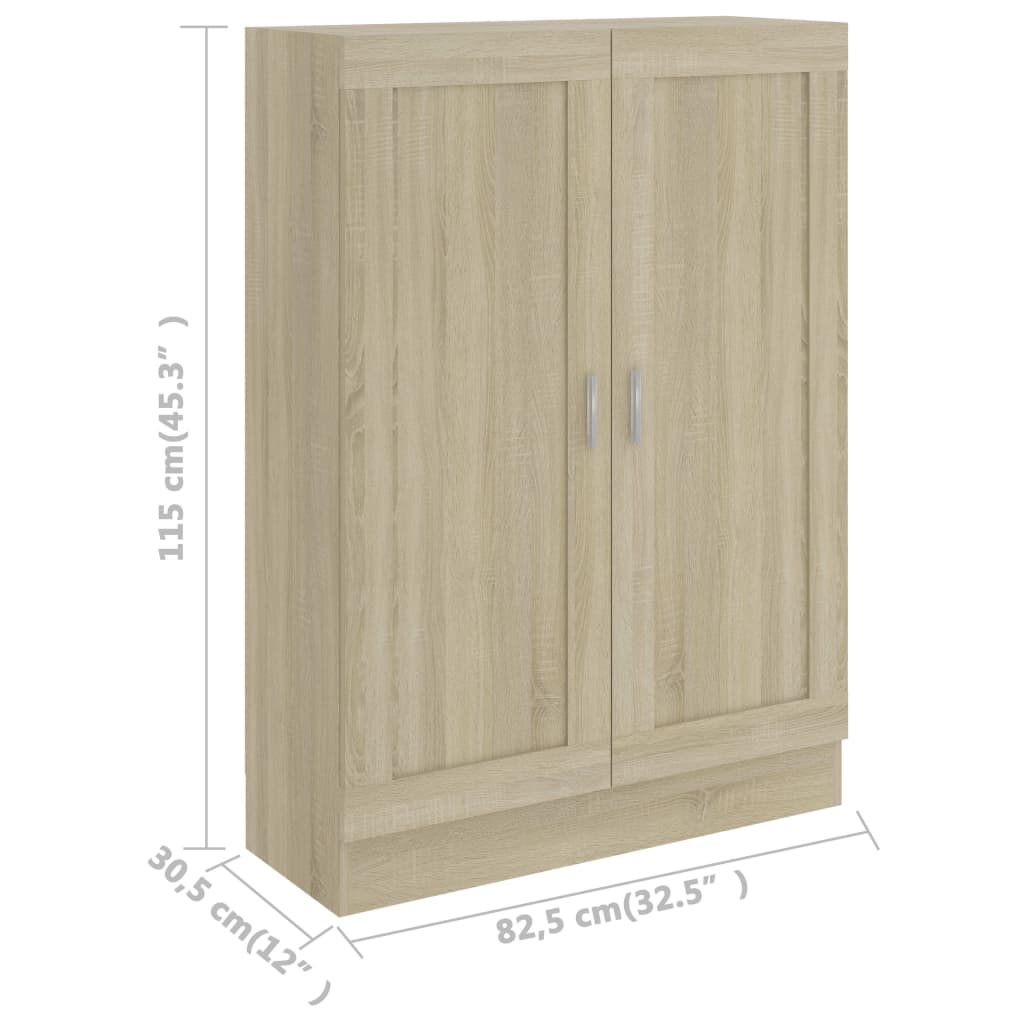 Bibliothèque Chêne sonoma 82,5x30,5x115 cm Bois d'ingénierie - XIOS