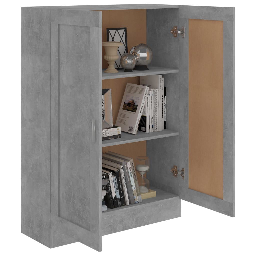 Bibliothèque Gris béton 82,5x30,5x115 cm Bois d'ingénierie - XIOS