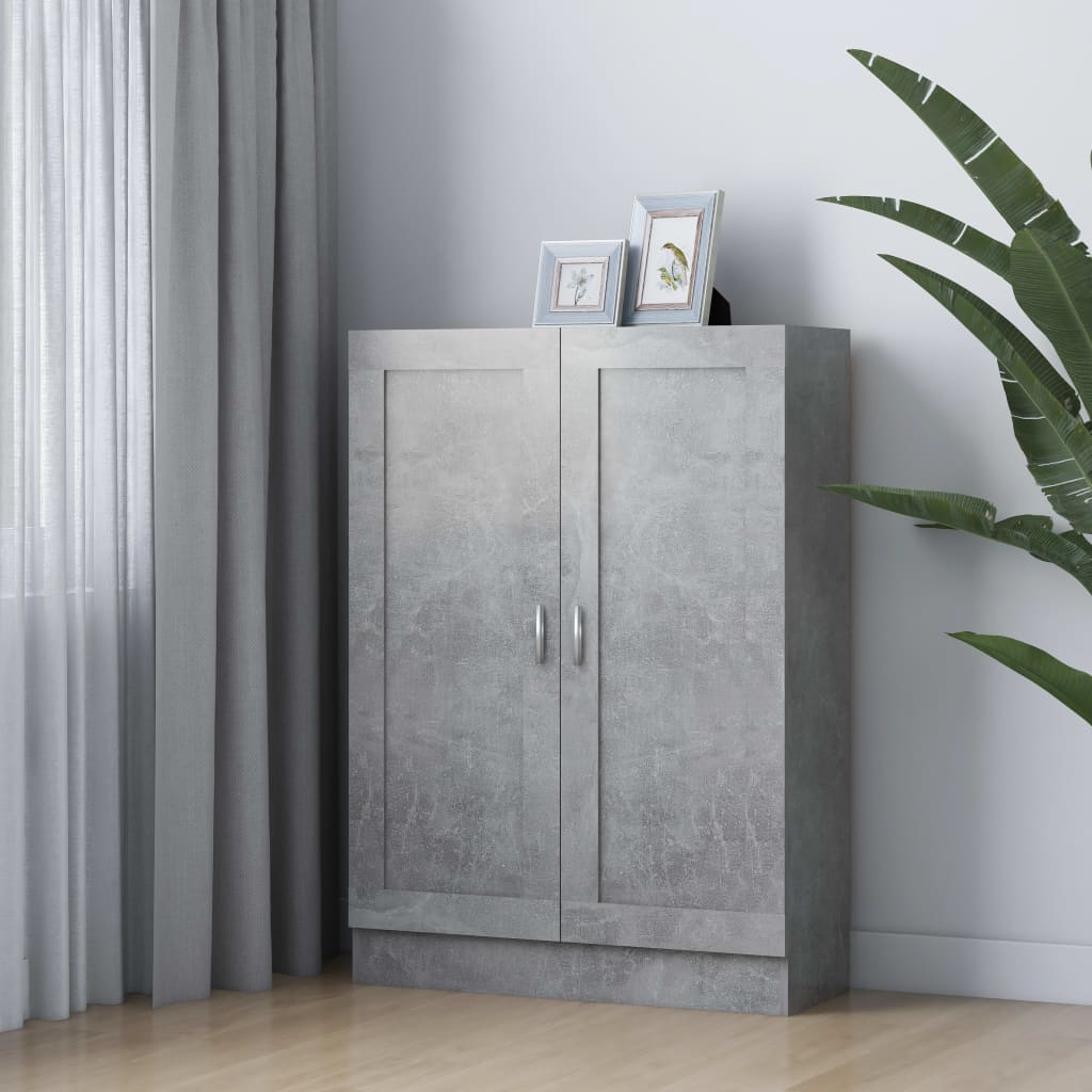 Bibliothèque Gris béton 82,5x30,5x115 cm Bois d'ingénierie - XIOS