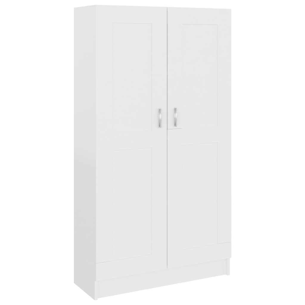 Bibliothèque Blanc 82,5x30,5x150 cm Bois d’ingénierie - XIOS