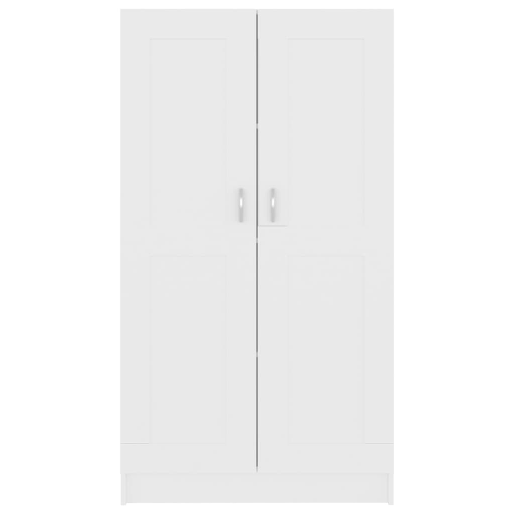 Bibliothèque Blanc 82,5x30,5x150 cm Bois d’ingénierie - XIOS