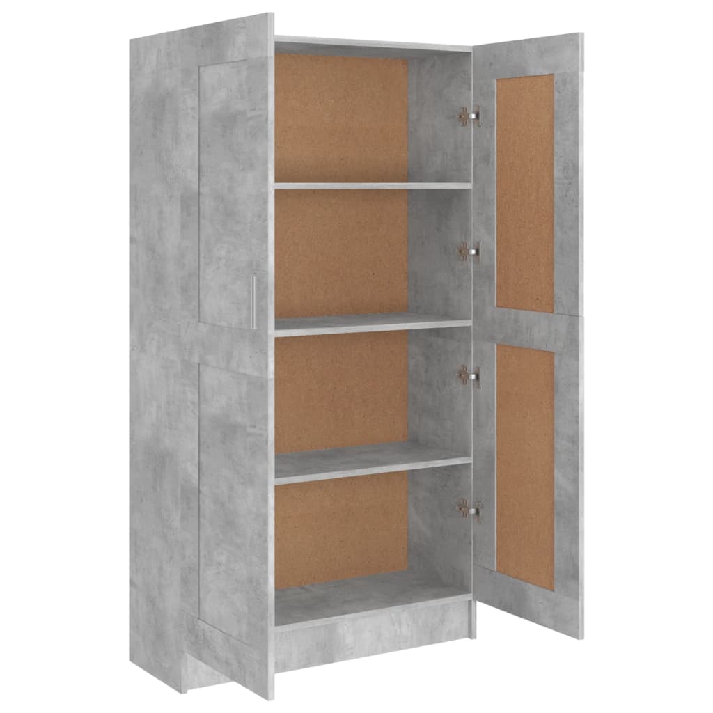 Bibliothèque Gris béton 82,5x30,5x150 cm Bois d’ingénierie - XIOS