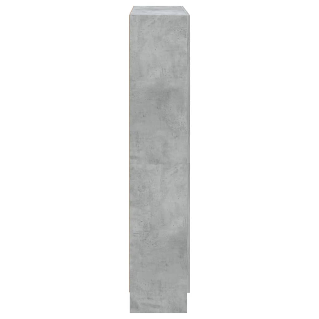 Bibliothèque Gris béton 82,5x30,5x150 cm Bois d’ingénierie - XIOS