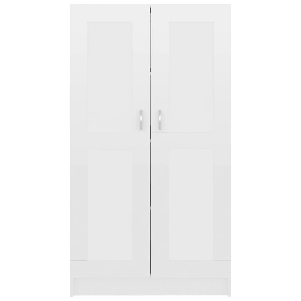 Bibliothèque Blanc brillant 82,5x30,5x150 cm Bois d’ingénierie - XIOS