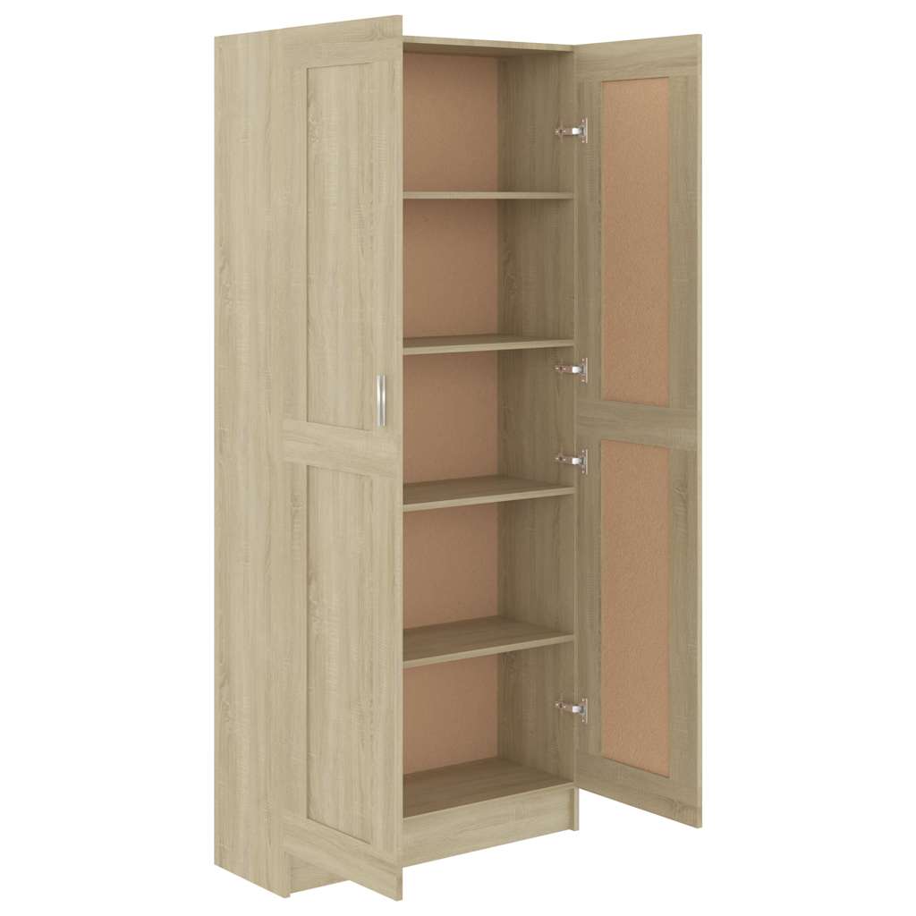 Bibliothèque Chêne sonoma 82,5x30,5x185,5 cm Bois d'ingénierie - XIOS