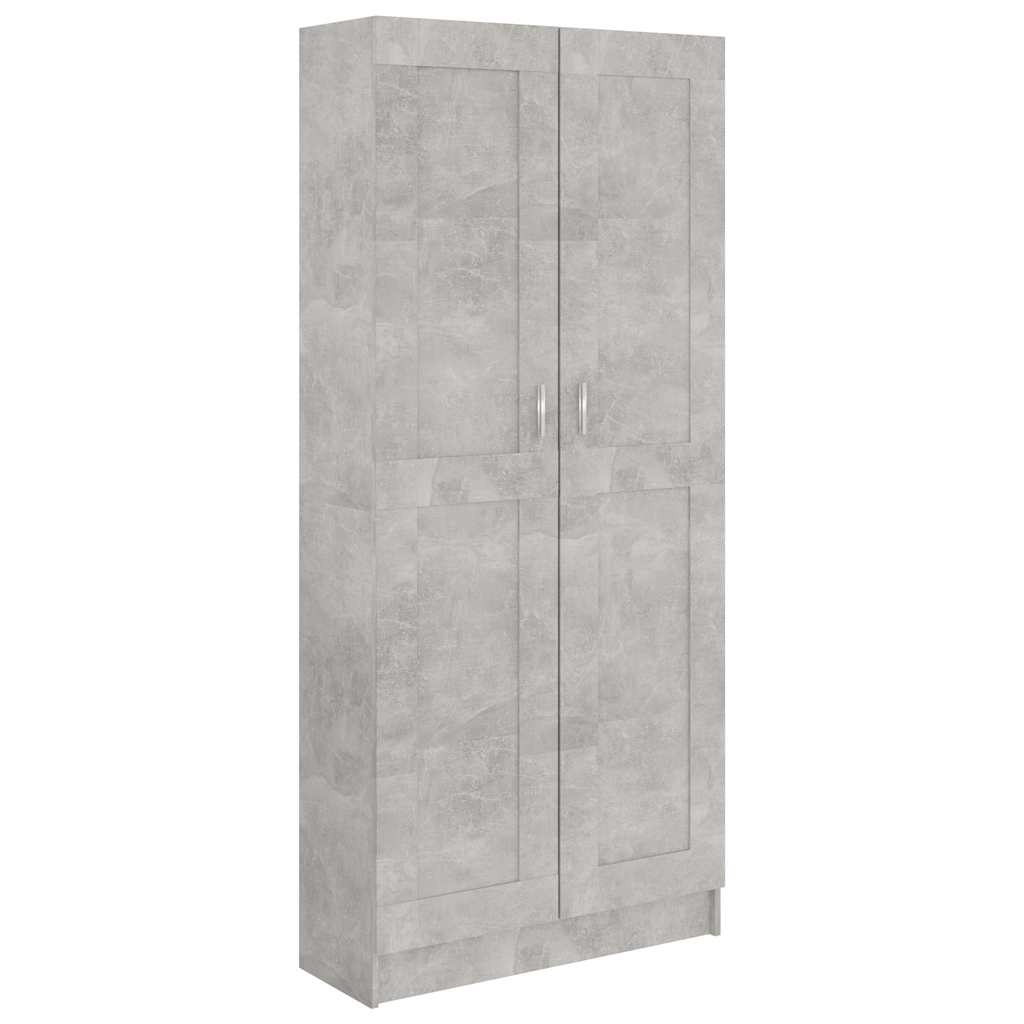 Bibliothèque Gris béton 82,5x30,5x185,5 cm Bois d'ingénierie - XIOS