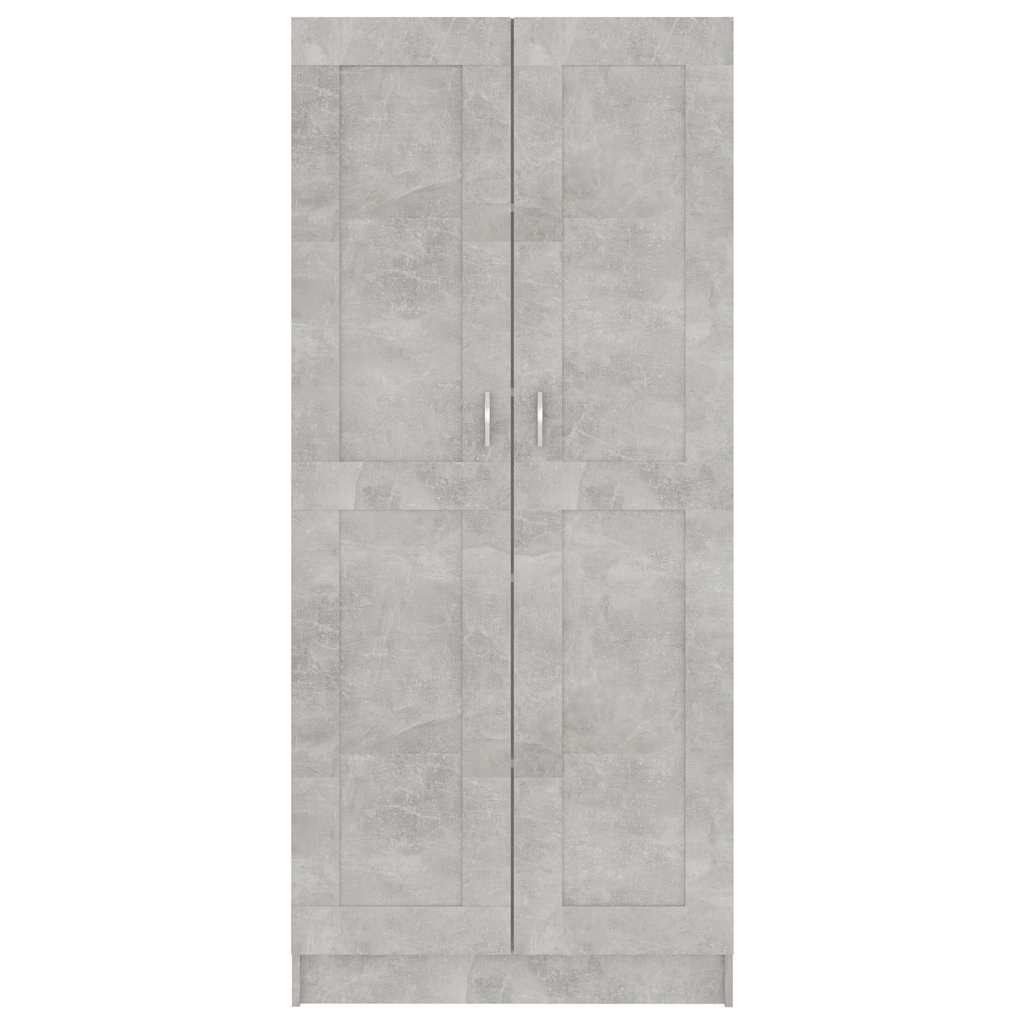 Bibliothèque Gris béton 82,5x30,5x185,5 cm Bois d'ingénierie - XIOS