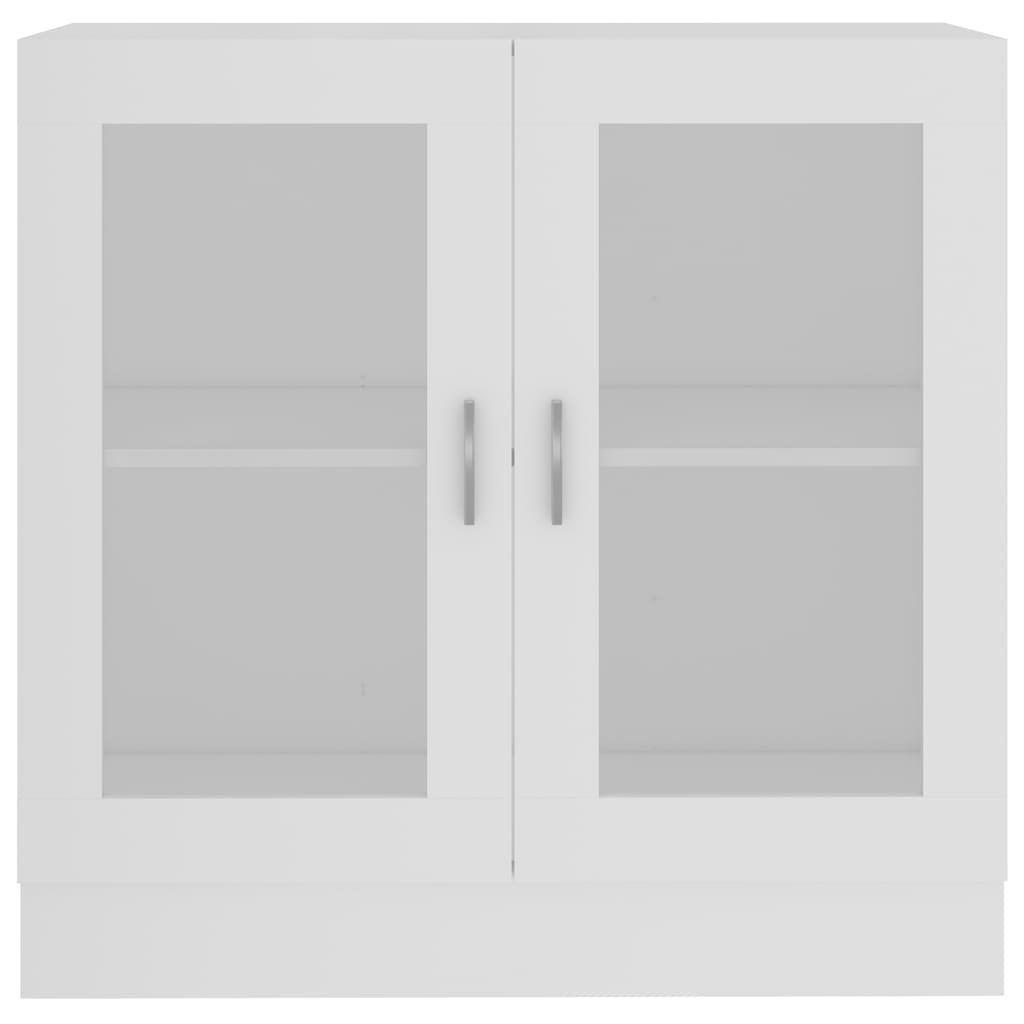 Armoire à vitrine Blanc 82,5x30,5x80 cm Bois d'ingénierie - XIOS
