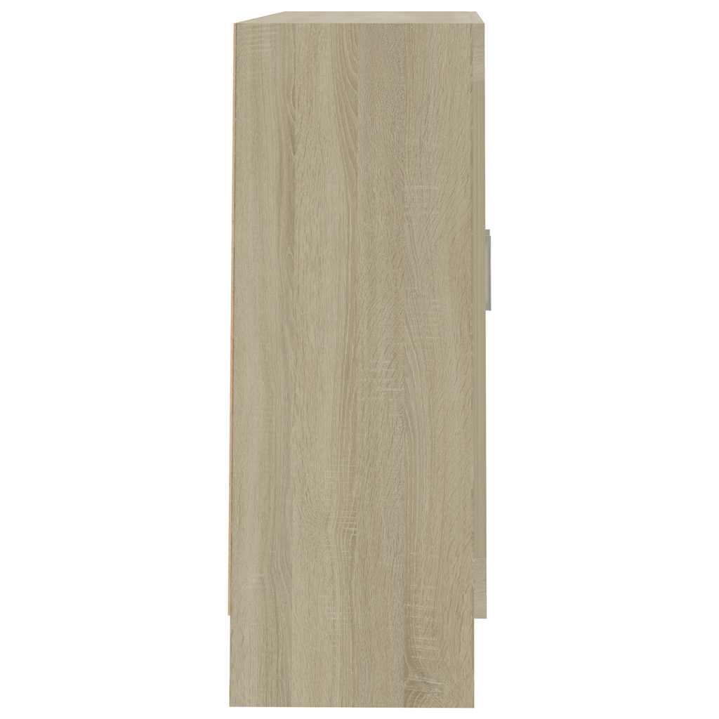 Armoire à vitrine Chêne sonoma 82,5x30,5x80cm Bois d'ingénierie - XIOS