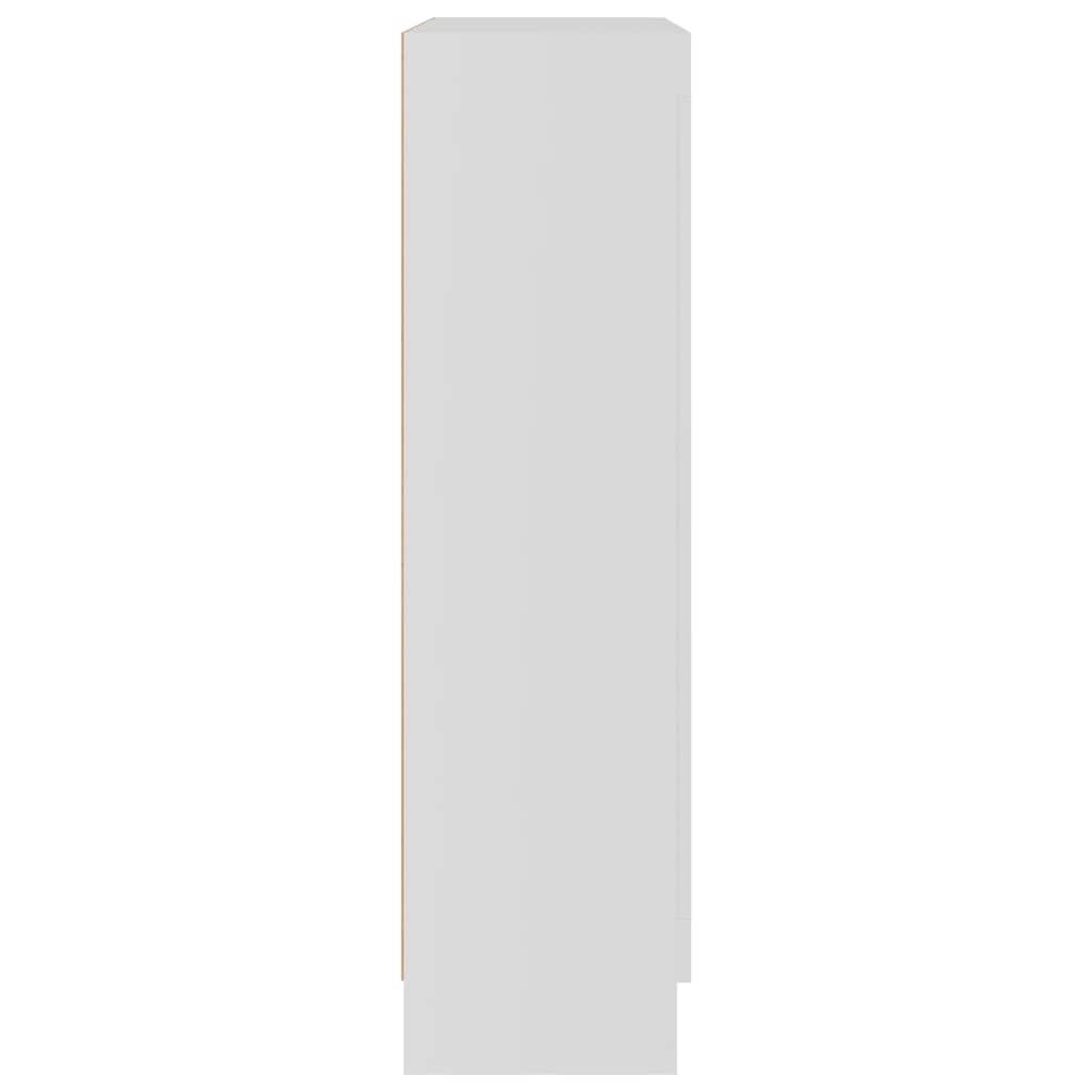 Armoire à vitrine Blanc 82,5x30,5x115 cm Bois d'ingénierie - XIOS