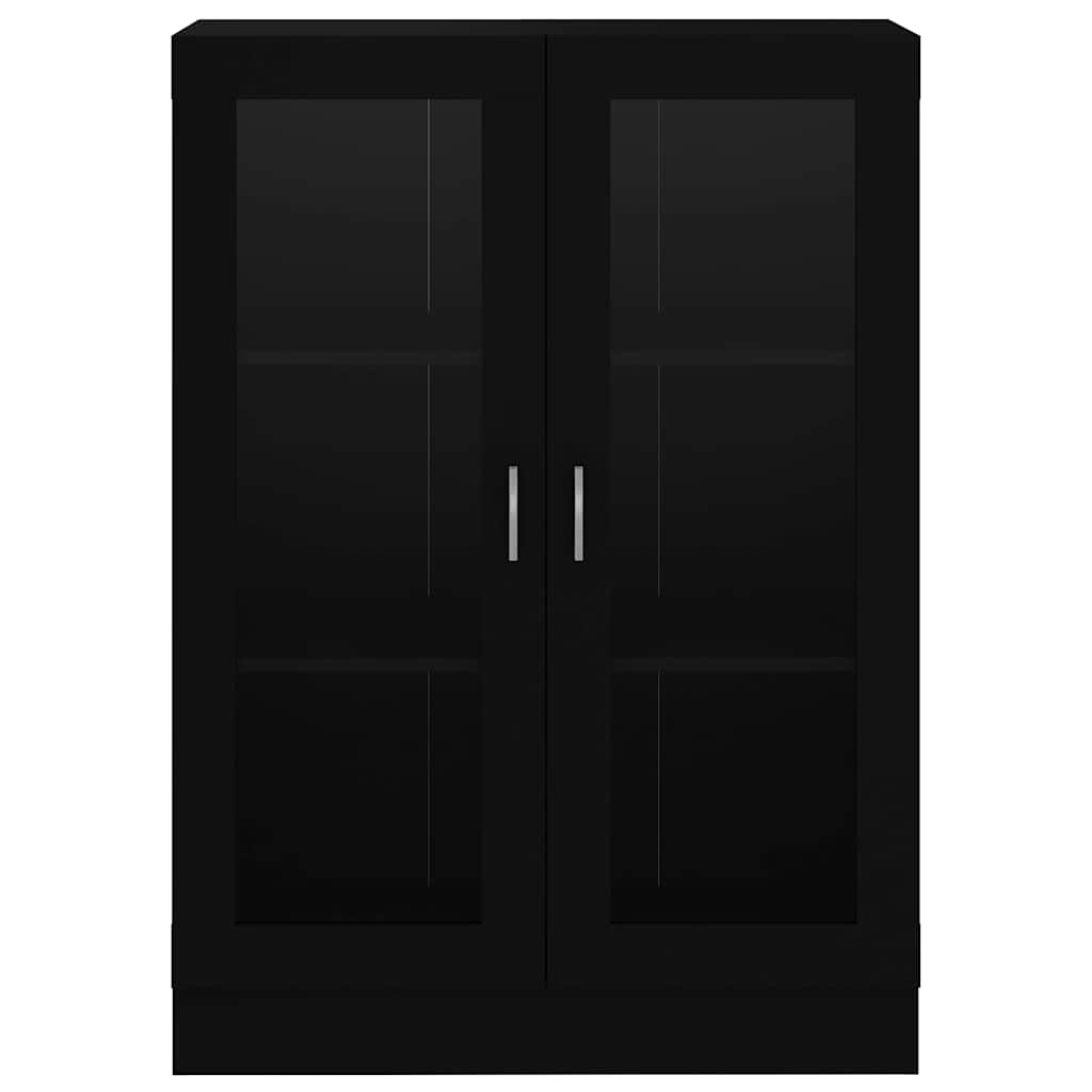 Armoire à vitrine Noir 82,5x30,5x115 cm Bois d'ingénierie - XIOS