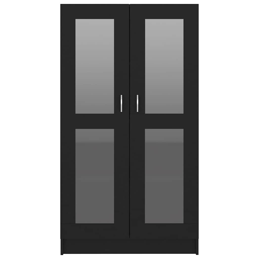 Armoire à vitrine Noir 82,5x30,5x150 cm Bois d'ingénierie - XIOS