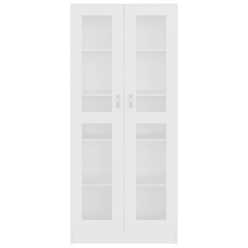 Armoire à vitrine Blanc 82,5x30,5x185,5 cm Bois d'ingénierie - XIOS
