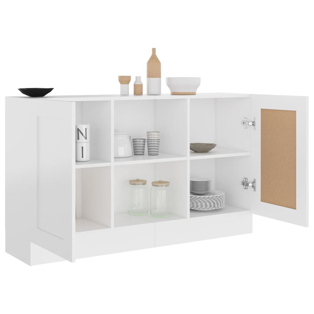 Buffet Blanc 120x30,5x70 cm Bois d'ingénierie - XIOS