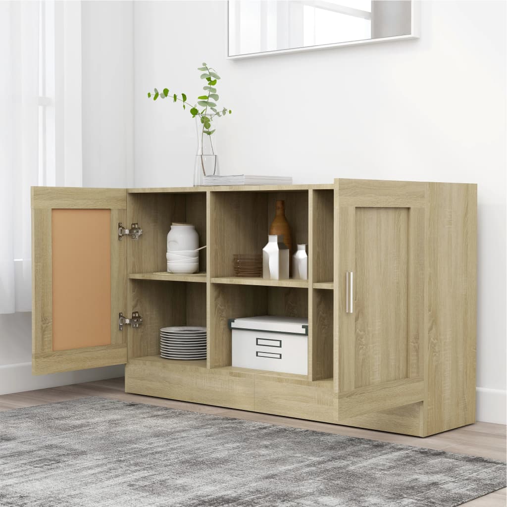 Buffet Chêne sonoma 120x30,5x70 cm Bois d'ingénierie - XIOS