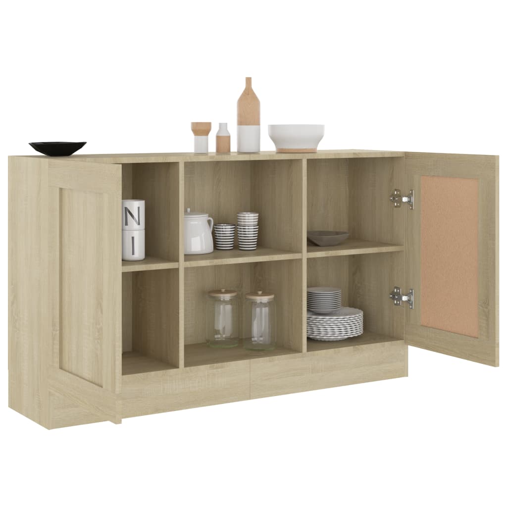 Buffet Chêne sonoma 120x30,5x70 cm Bois d'ingénierie - XIOS