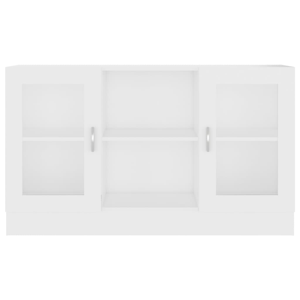 Armoire à vitrine Blanc 120x30,5x70 cm Bois d'ingénierie - XIOS