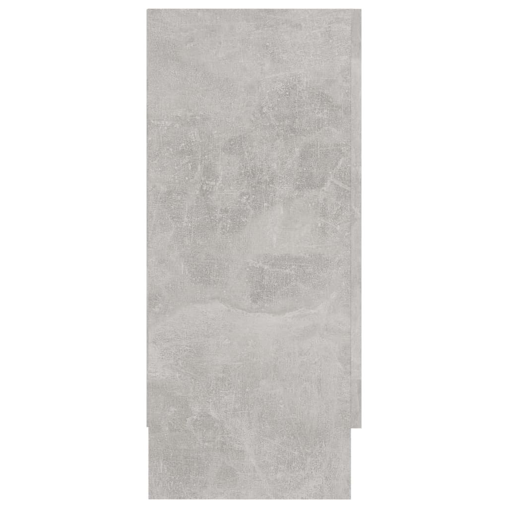 Armoire à vitrine Gris béton 120x30,5x70 cm Bois d’ingénierie - XIOS