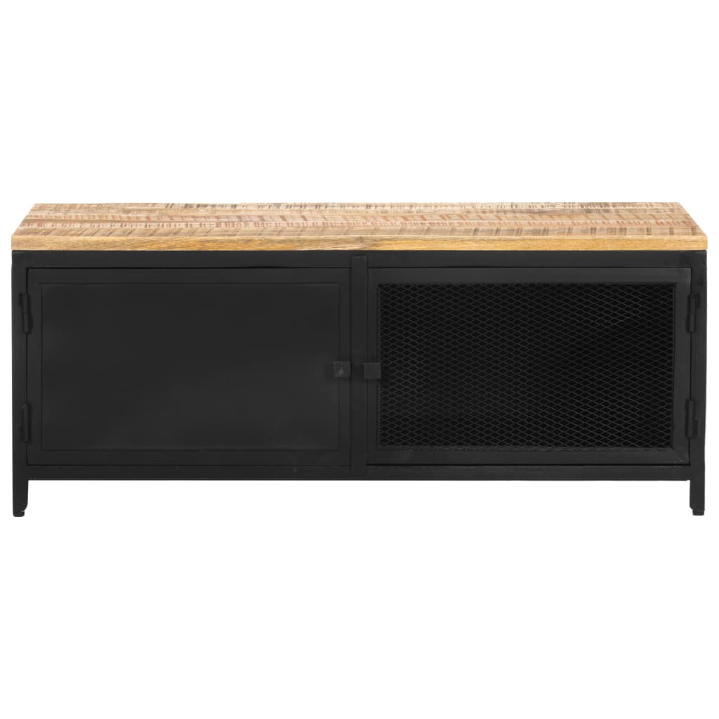 Table basse 90x50x37 cm Bois massif de manguier brut - XIOS