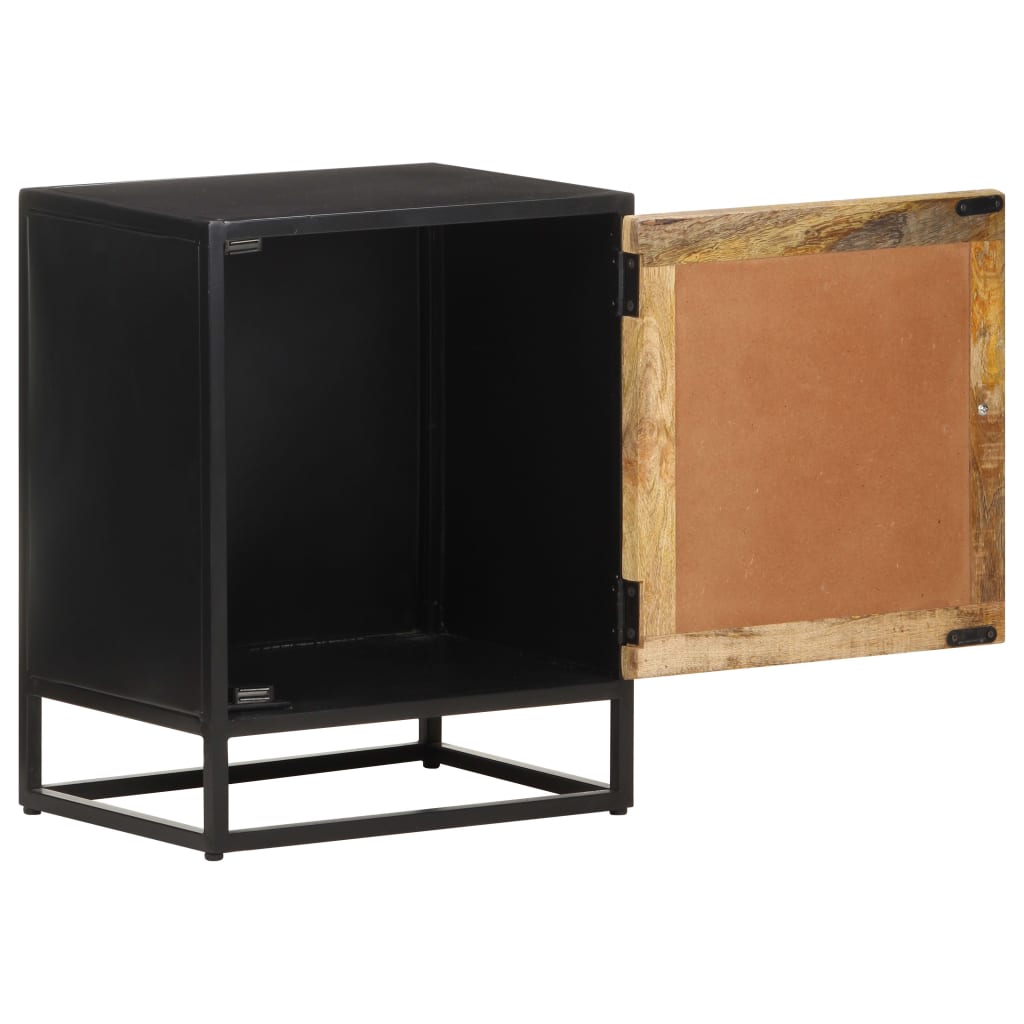 Table de chevet 40x30x50 cm Bois de manguier brut - XIOS
