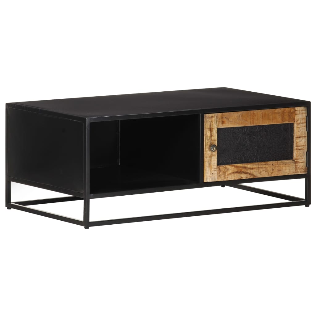 Table basse 90x50x35 cm Bois de manguier brut - XIOS