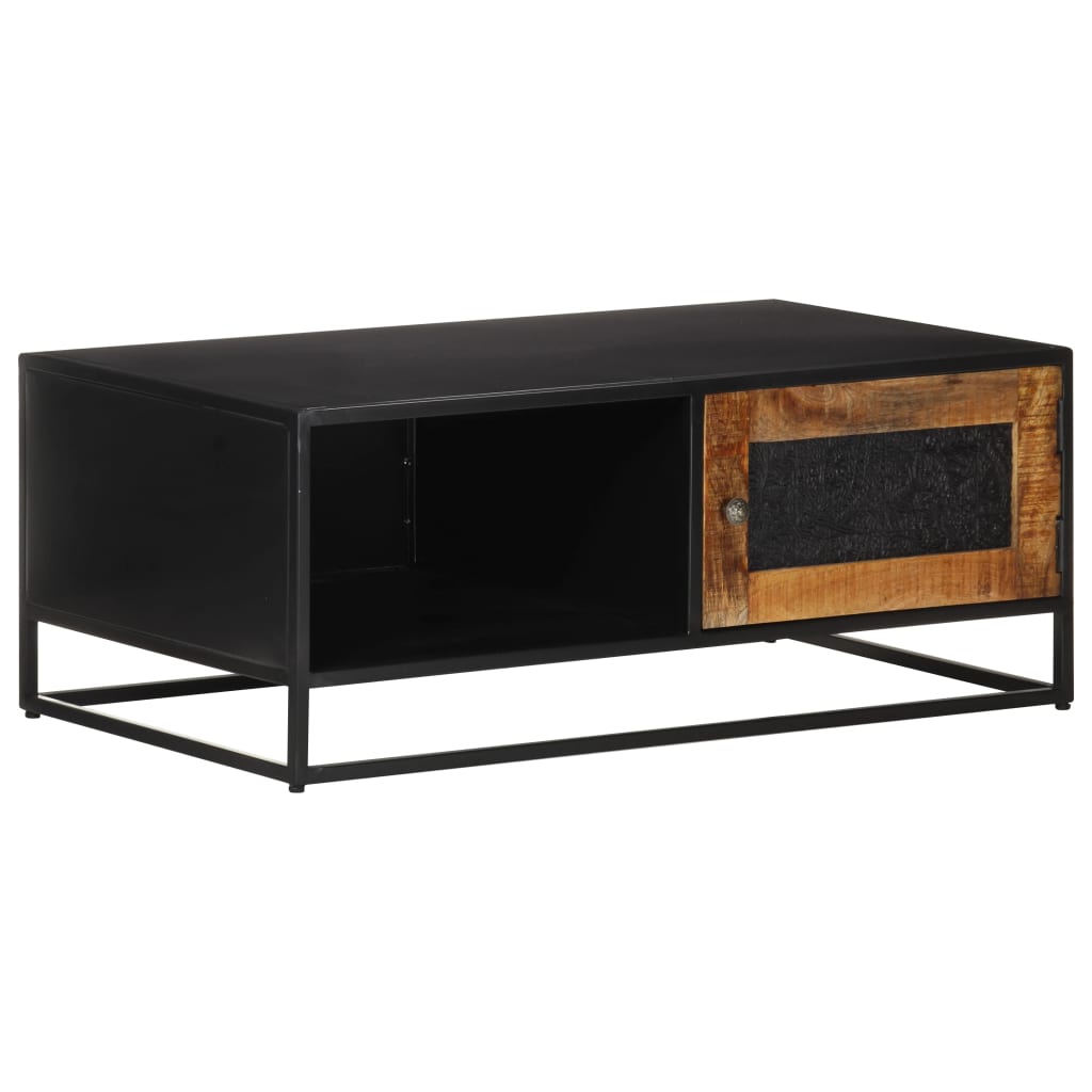 Table basse 90x50x35 cm Bois de manguier brut - XIOS