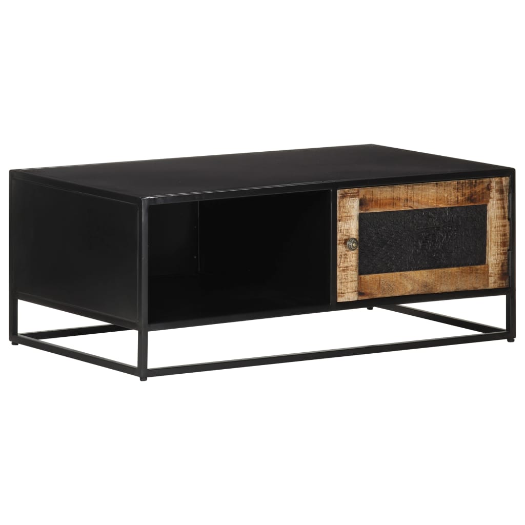 Table basse 90x50x35 cm Bois de manguier brut - XIOS