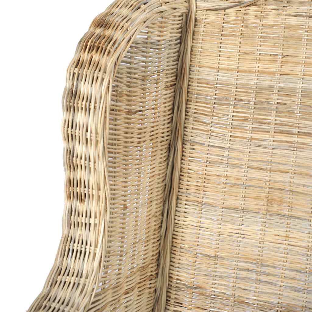 Canapé avec coussin Rotin naturel et lin - XIOS