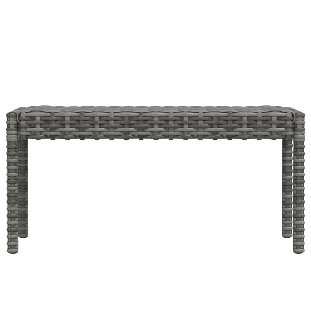 Salon de jardin 6 pcs avec coussins résine tressée gris