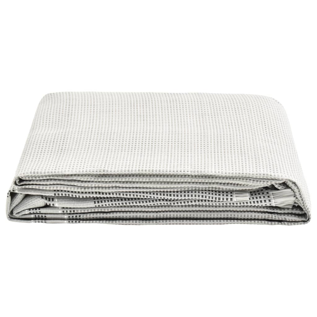 Tapis de tente 650x300 cm Gris Accessoires de tente vidaXL