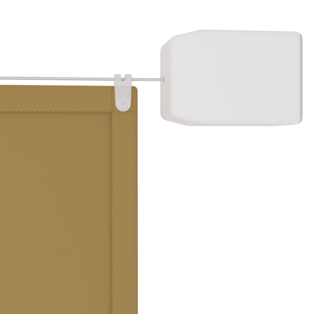 Auvent vertical Beige 300x360 cm Tissu oxford Parasols & voiles d'ombrage vidaXL