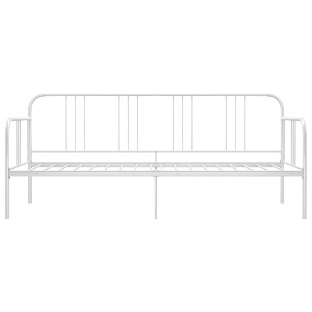 Cadre de canapé-lit sans matelas blanc métal 90x200 cm - XIOS