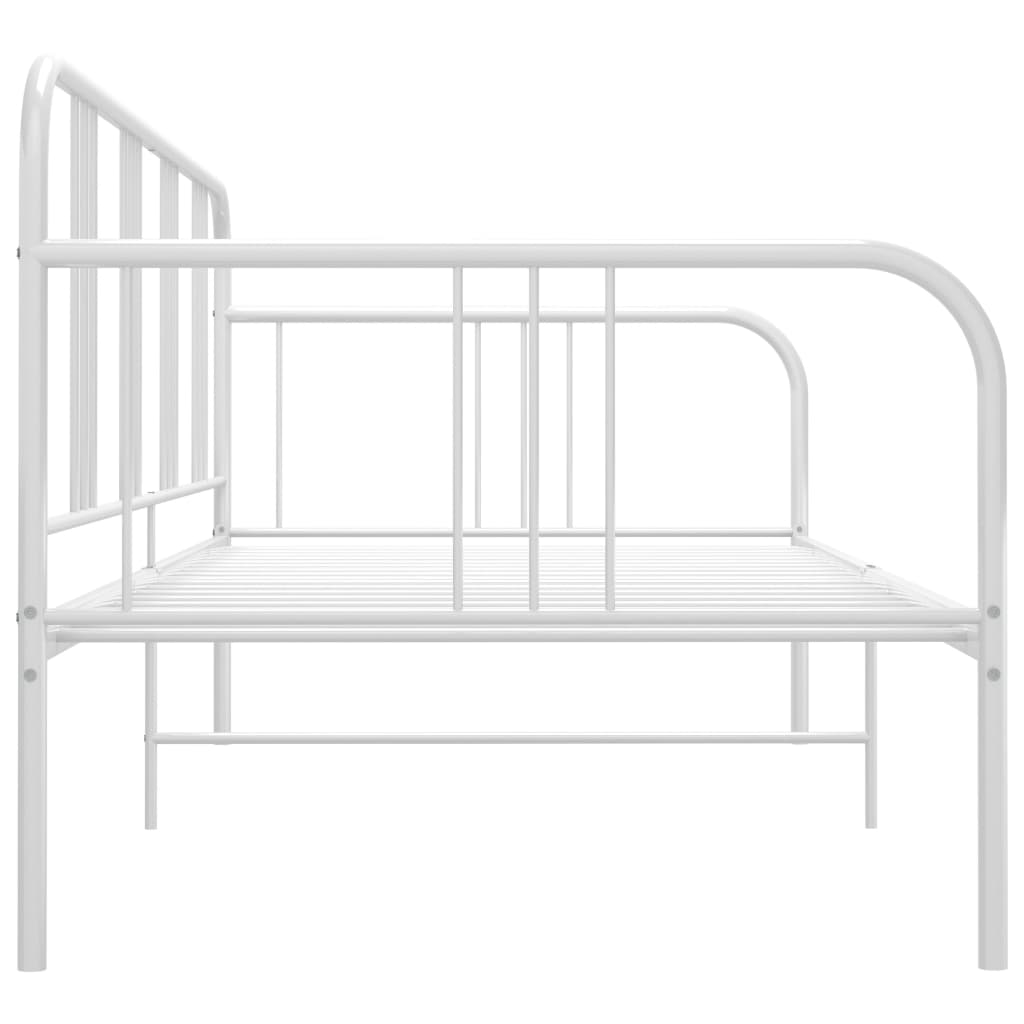 Cadre de canapé-lit sans matelas blanc métal 90x200 cm - XIOS