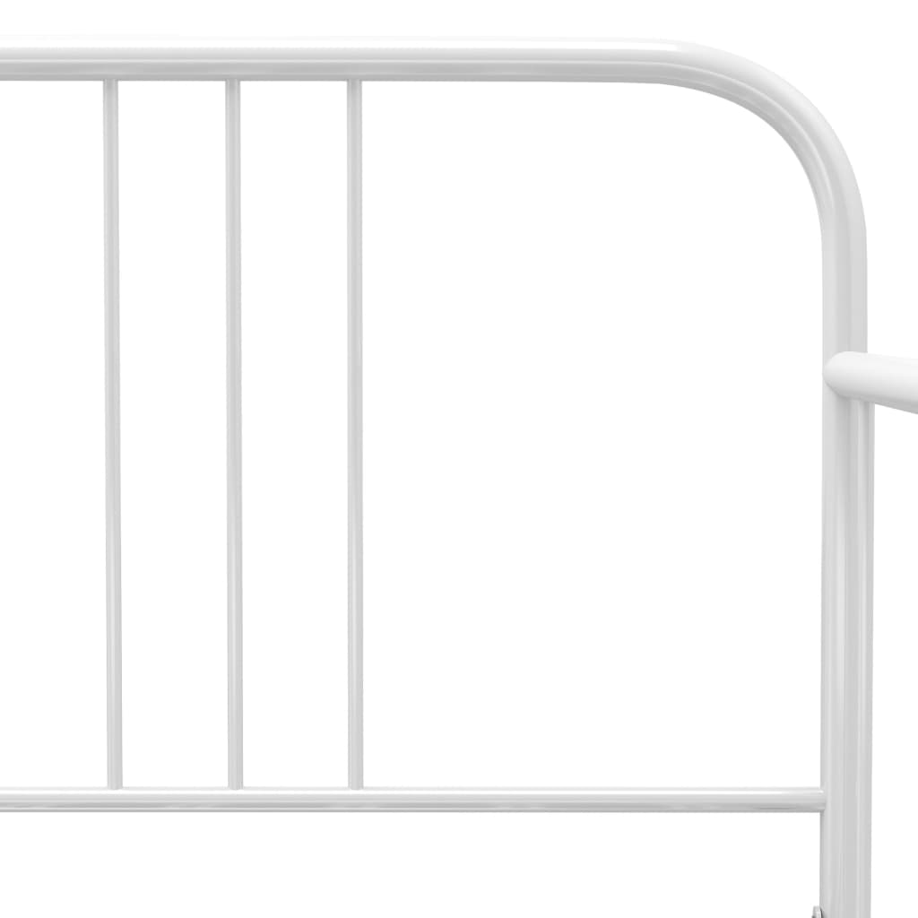 Cadre de canapé-lit sans matelas blanc métal 90x200 cm - XIOS