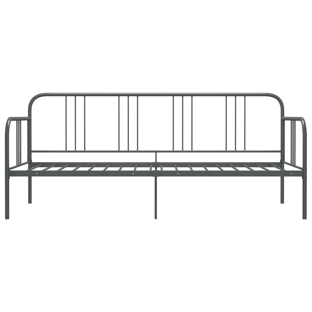 Cadre de canapé-lit sans matelas gris métal 90x200 cm - XIOS