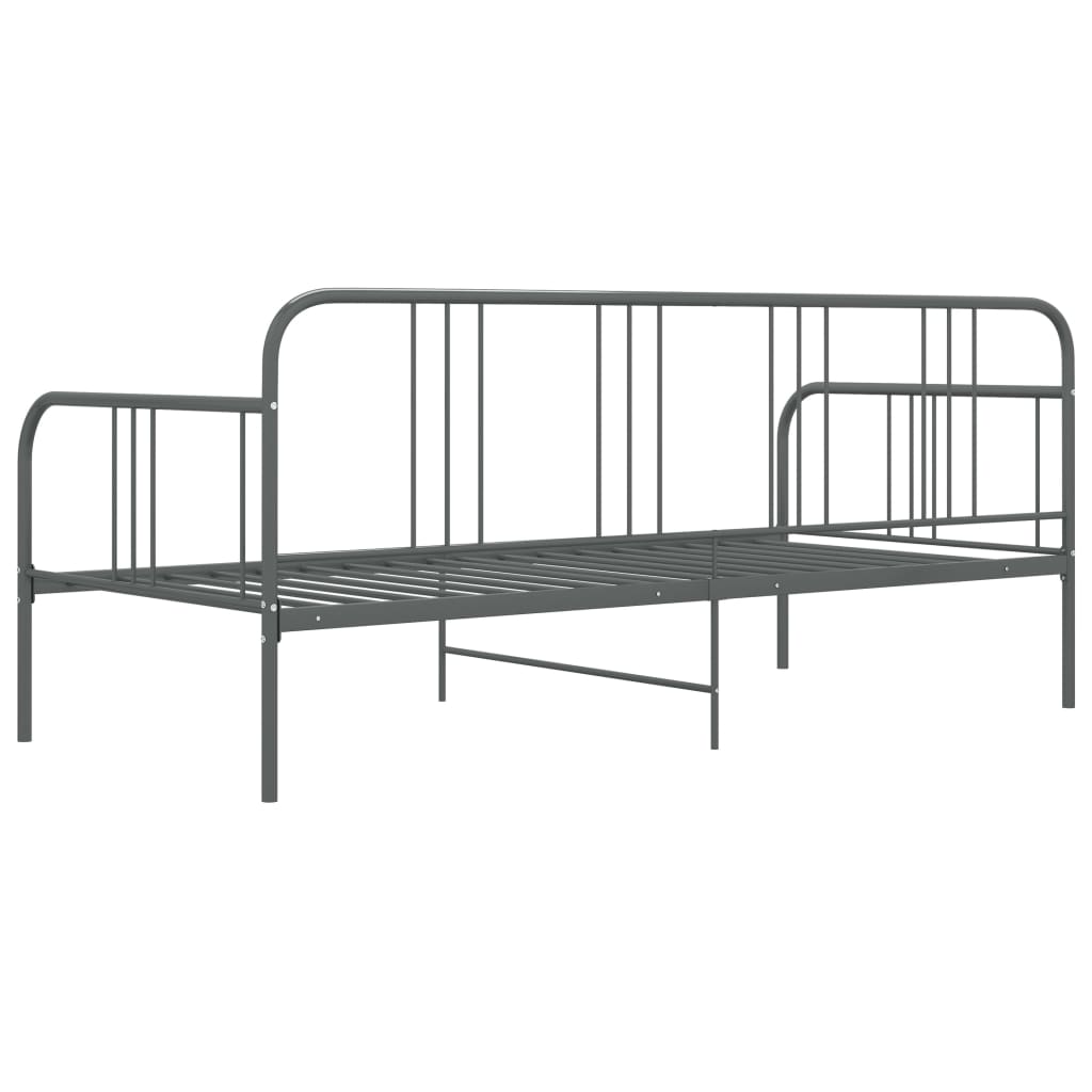 Cadre de canapé-lit sans matelas gris métal 90x200 cm - XIOS
