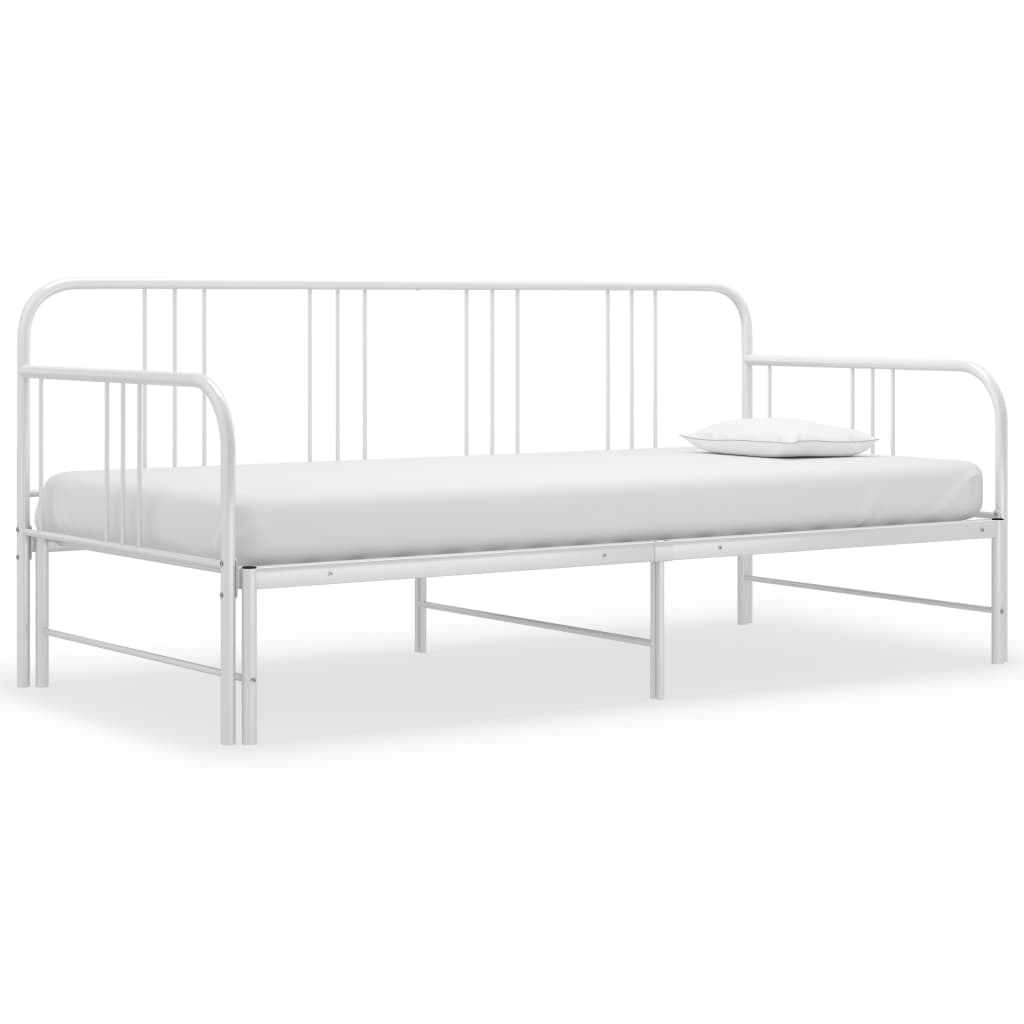 Cadre de canapé-lit extensible sans matelas blanc 90x200 cm - XIOS