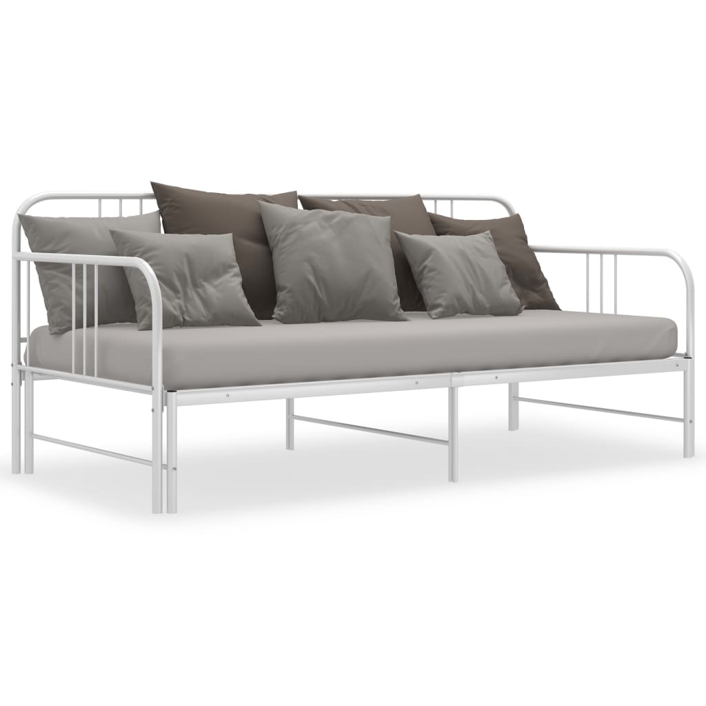 Cadre de canapé-lit extensible sans matelas blanc 90x200 cm - XIOS
