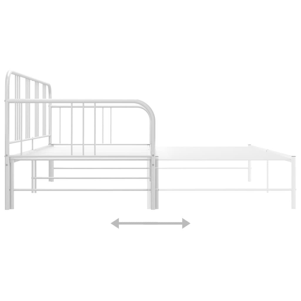 Cadre de canapé-lit extensible sans matelas blanc 90x200 cm - XIOS