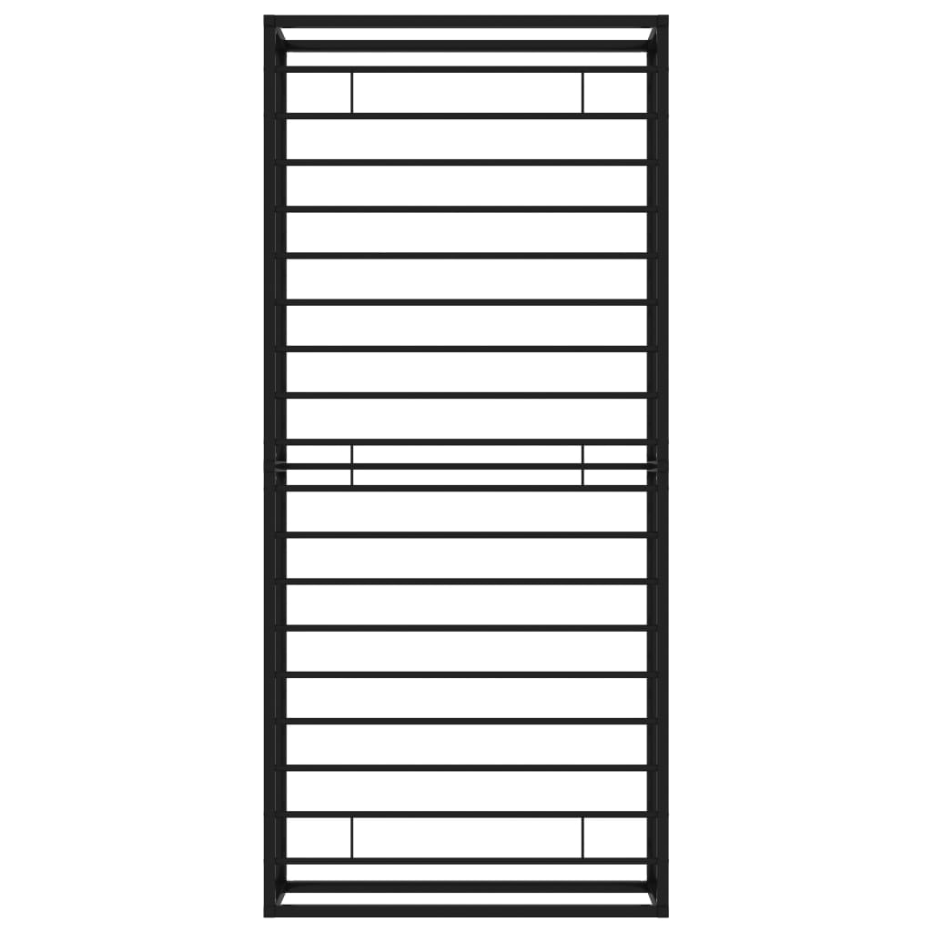 Cadre de lit sans matelas noir métal 90x200 cm - XIOS