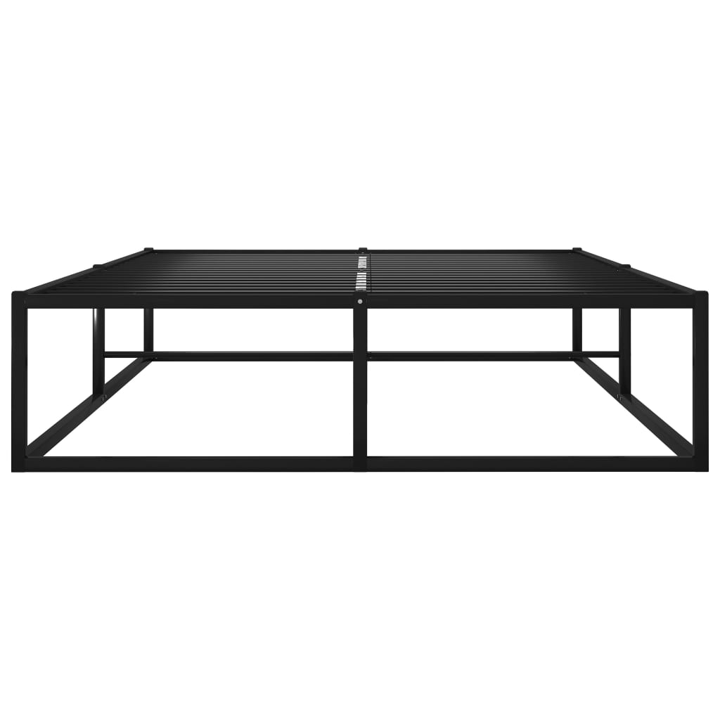 Cadre de lit sans matelas noir métal 120x200 cm - XIOS