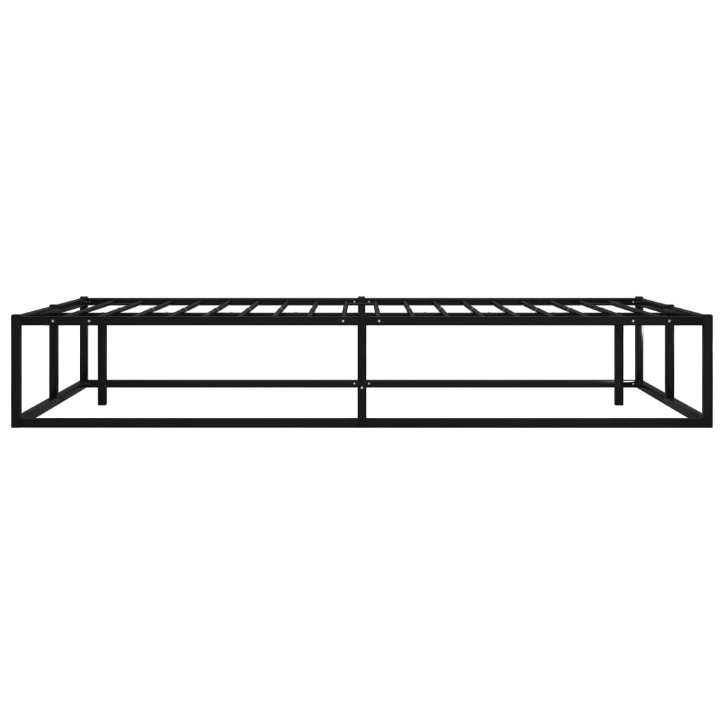 Cadre de lit sans matelas noir métal 120x200 cm - XIOS