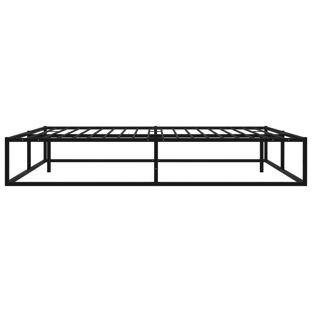 Cadre de lit sans matelas noir métal 140x200 cm - XIOS